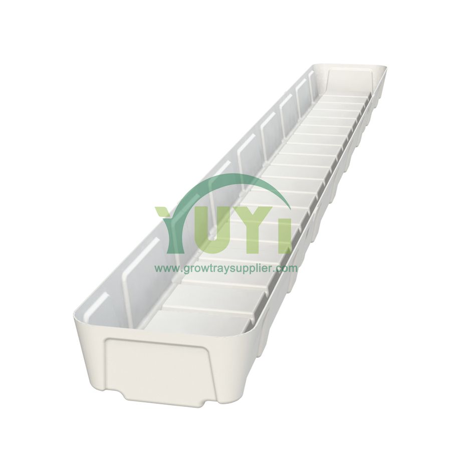 Vertikale Dachrinnensysteme Erdbeergemüse Tiefes hydroponisches NFT Wachsen Gully für Gewächshaus Hidroponik Aquaponic