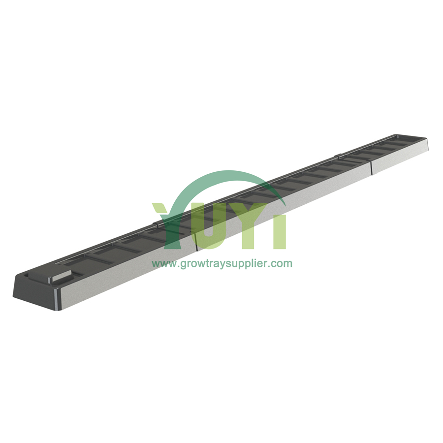 Thức ăn tùy chỉnh Lớp abs màu đen abs nhựa NFT Trồng kênh thủy canh để trồng rau diếp nhà kính