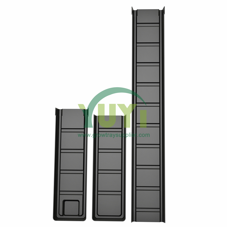 Thức ăn tùy chỉnh Lớp abs màu đen abs nhựa NFT Trồng kênh thủy canh để trồng rau diếp nhà kính