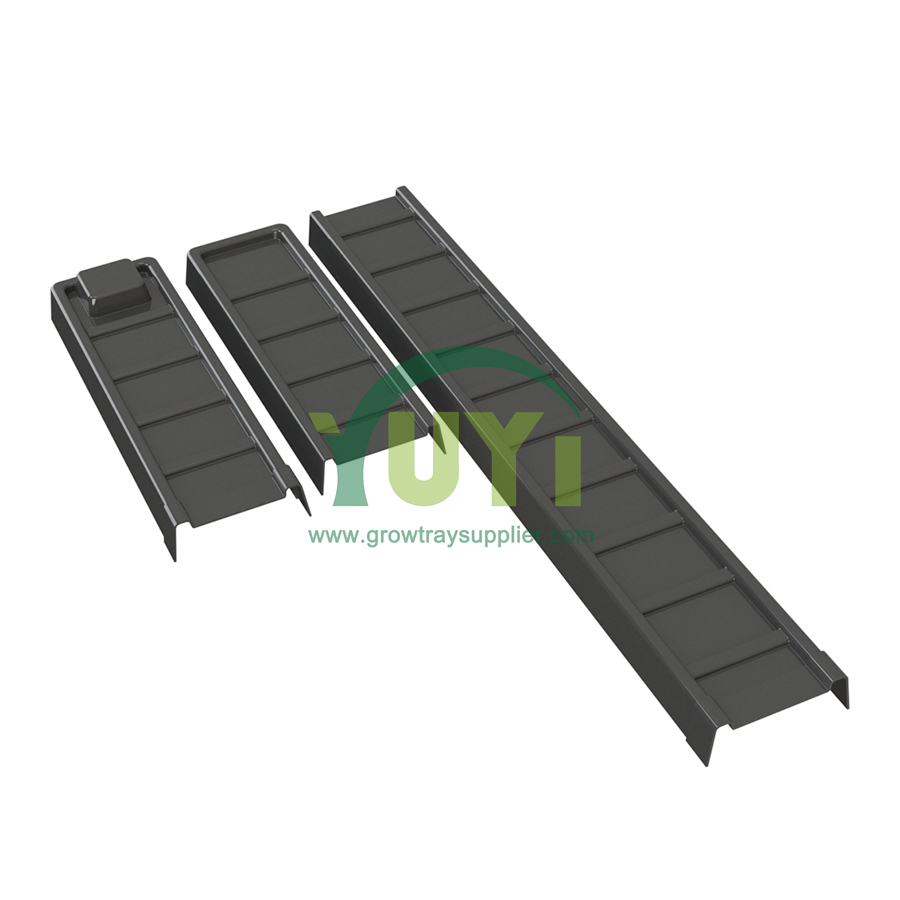 Thức ăn tùy chỉnh Lớp abs màu đen abs nhựa NFT Trồng kênh thủy canh để trồng rau diếp nhà kính