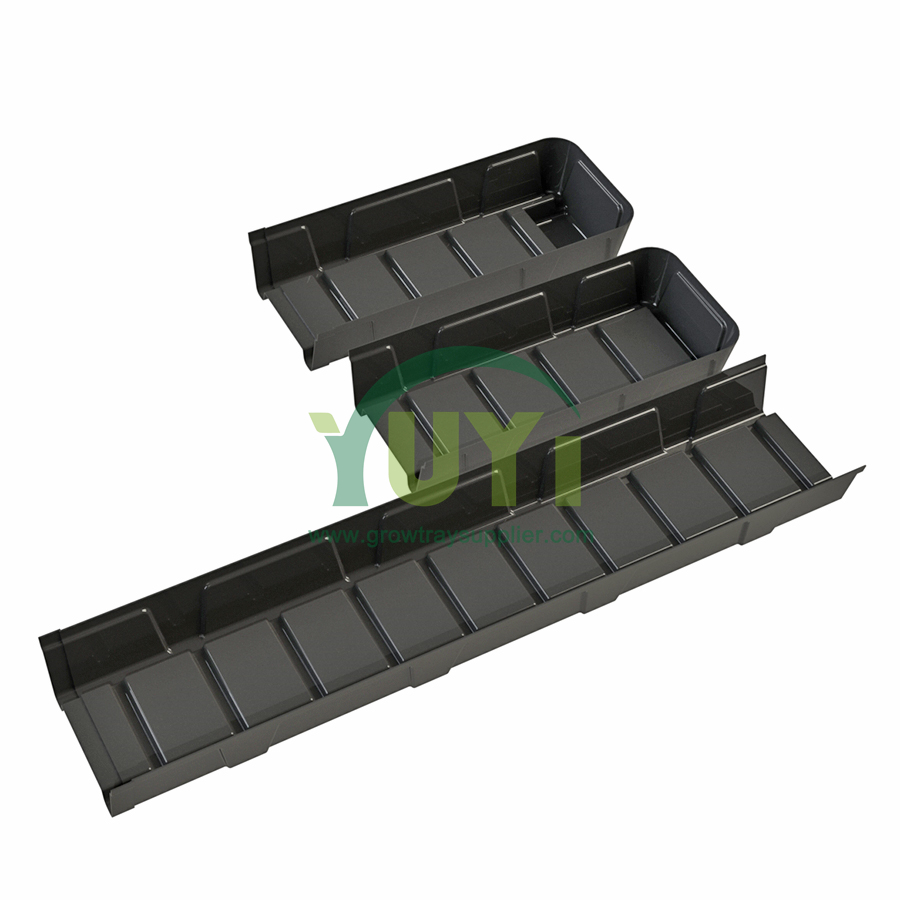 نظام قناة هيدتروبونيك القنابل المائي الرأسي مائي NFT Gully لزراعة microgreens الداخلية