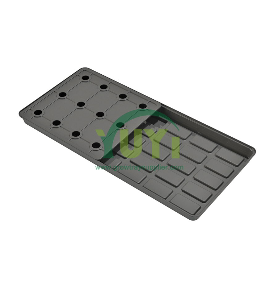 Tùy chỉnh lớn 2x4 feet abs Khay trồng mô -đun bằng nhựa với nắp trồng thủy canh thẳng đứng của gia vị và rau quả