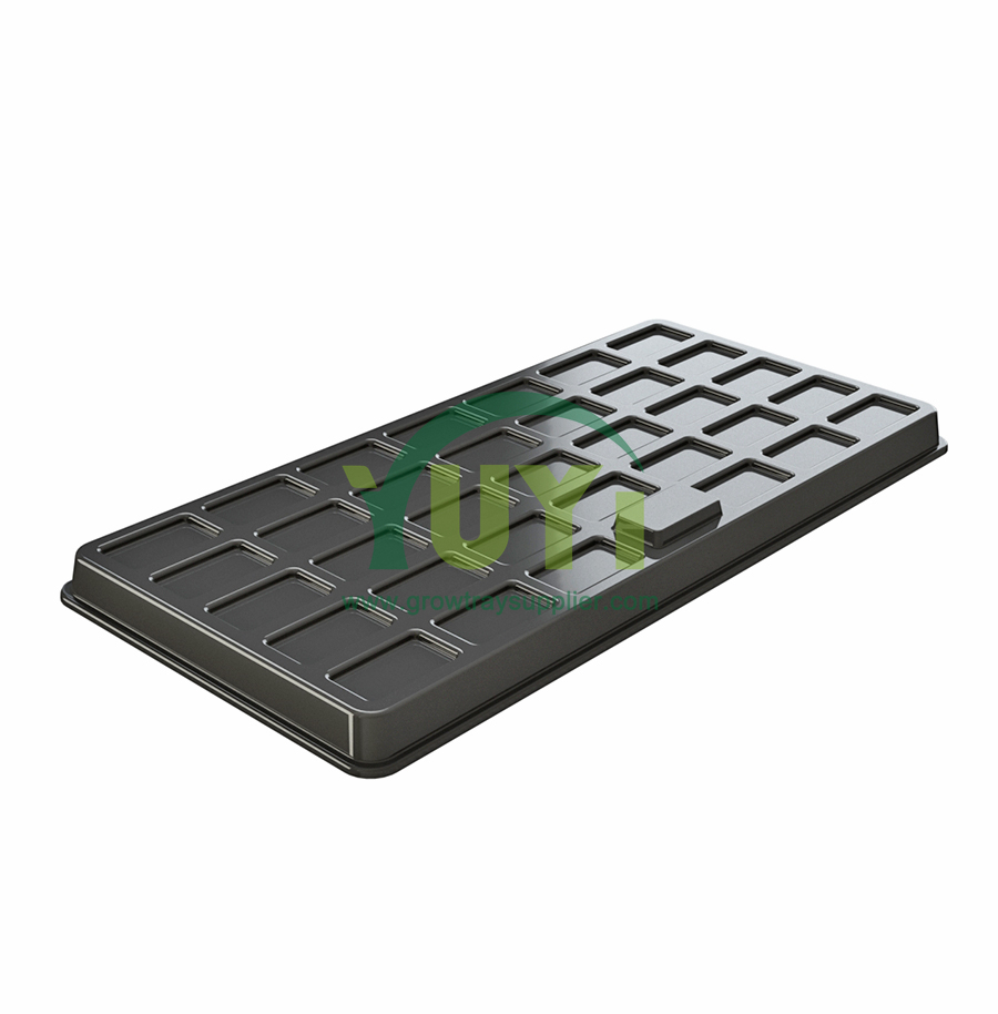 Custom großes 2x4 Fuß Abs Kunststoff Modulares Wachstumschale mit Deckel für vertikale hydroponische Kultivierung von Gewürz und Gemüse