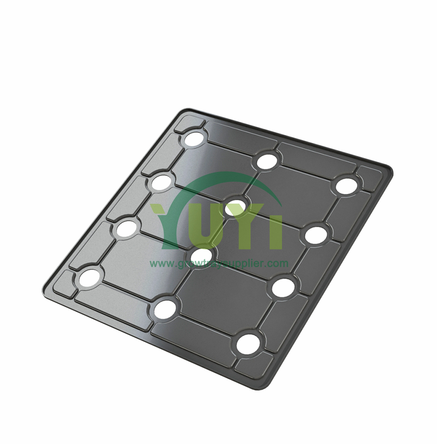Custom großes 2x4 Fuß Abs Kunststoff Modulares Wachstumschale mit Deckel für vertikale hydroponische Kultivierung von Gewürz und Gemüse