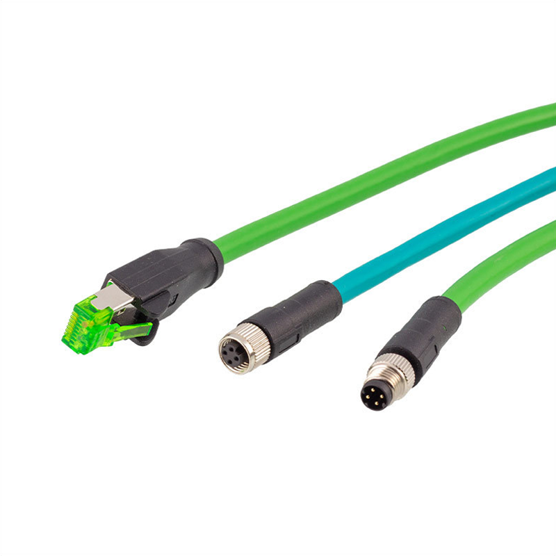 M8 4-pinowe złącze kodowane D rj45 kabel ethernetowy