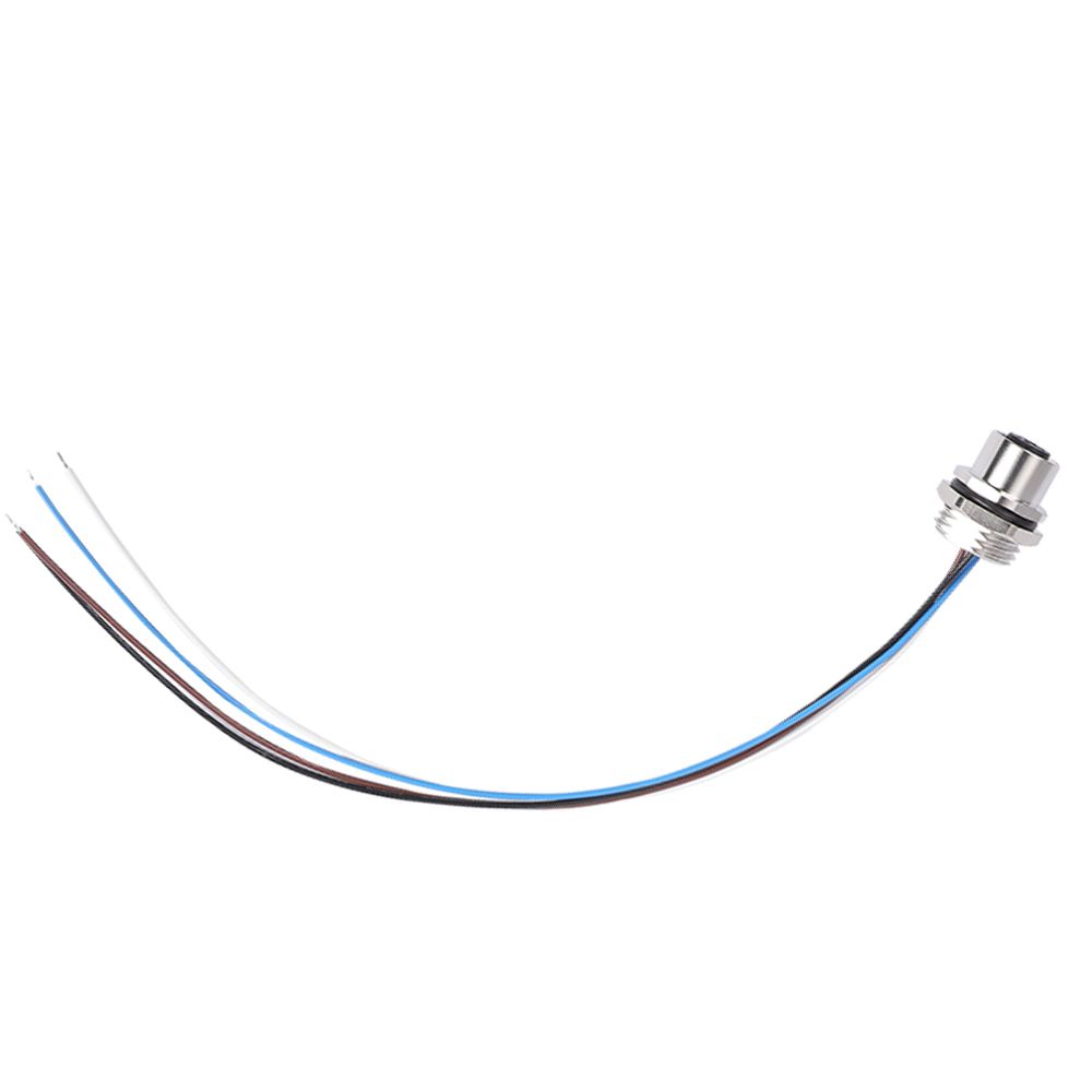 4-polige M12-Buchse für Schalttafeleinbau