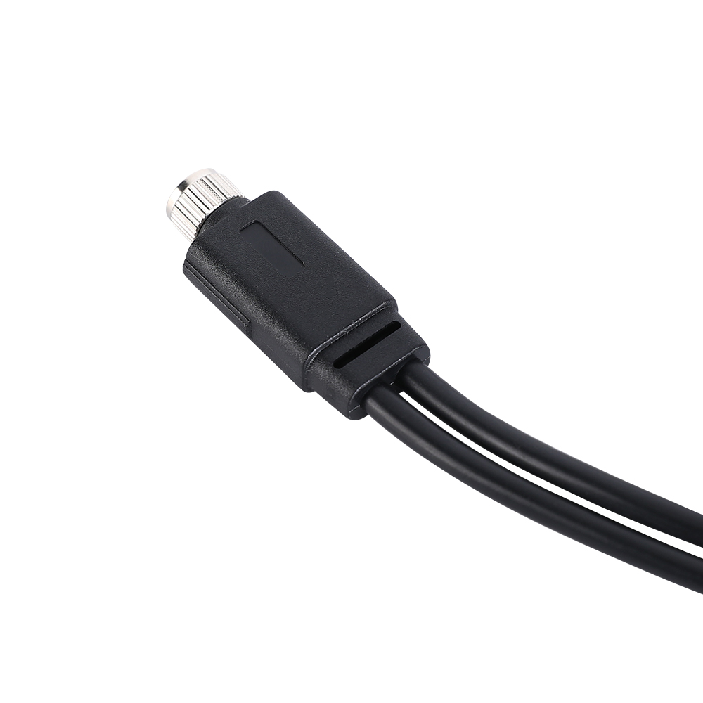 M8 3 4 5-poliger Stecker auf Y-Splitterkabel mit zwei weiblichen Steckern