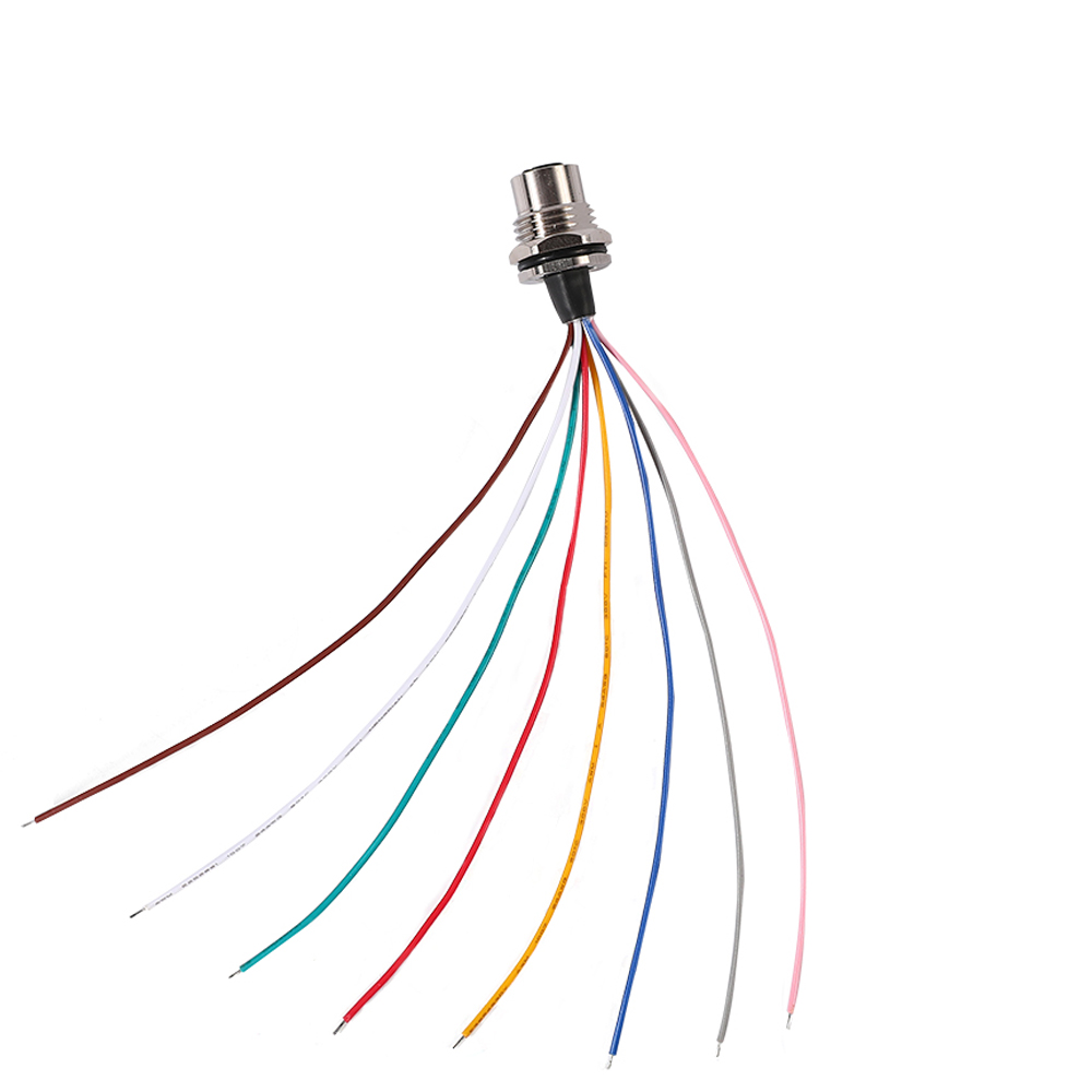 M12 8-poliger Schalttafelmontagedraht 300 mm