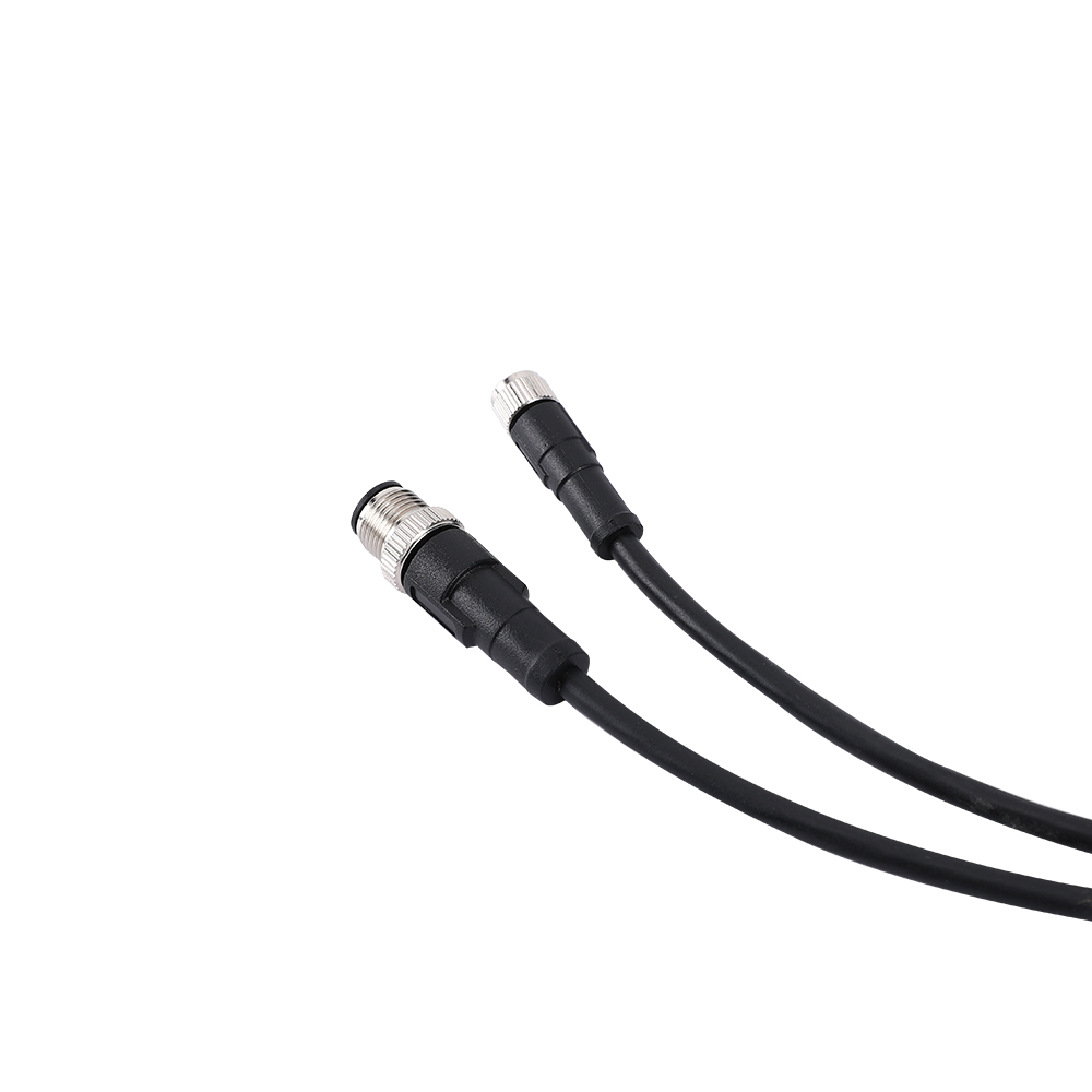 M8 b coded 5-pin axial female pigtail cable