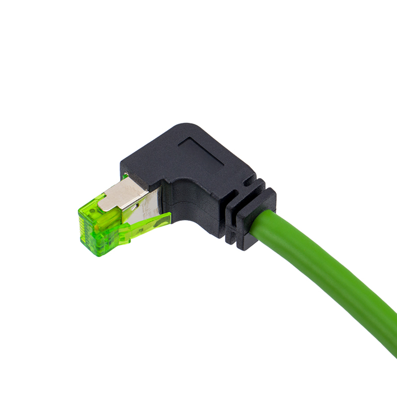 Male M12 to RJ45 90 degree cordsets