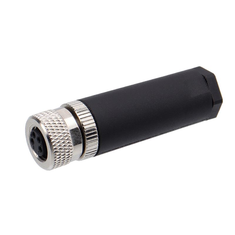 Connecteur à coupelle à souder M8, 8 pôles, mâle et femelle
