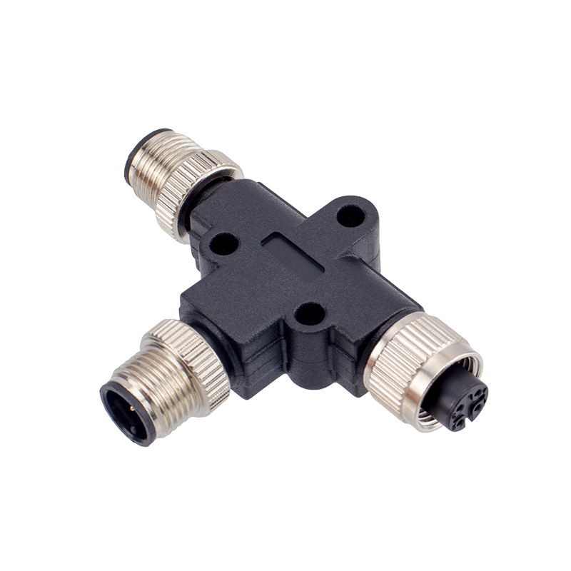 Connettore tipo T M12 4 pin maschio femmina