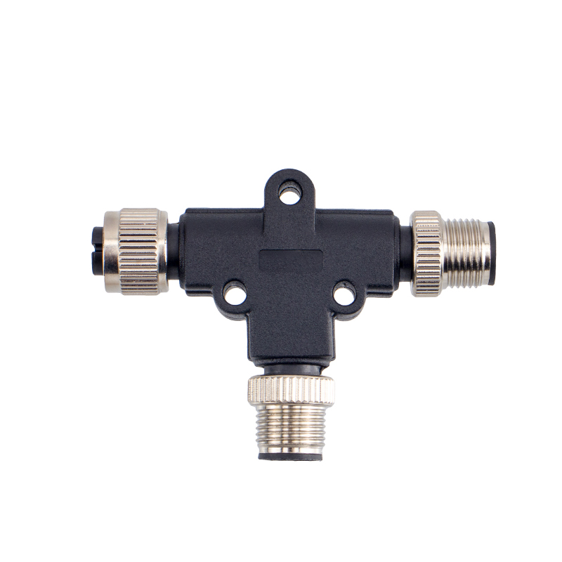 Connettore tipo T M12 4 pin maschio femmina