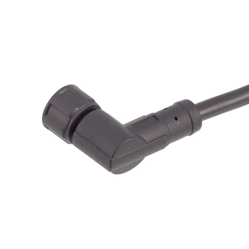 M12 8-poliges abgewinkeltes Buchsenkabel