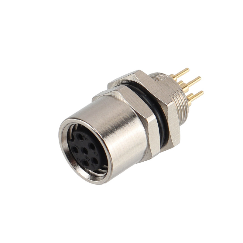 Conector PCB receptáculo M8 de 4 posiciones macho