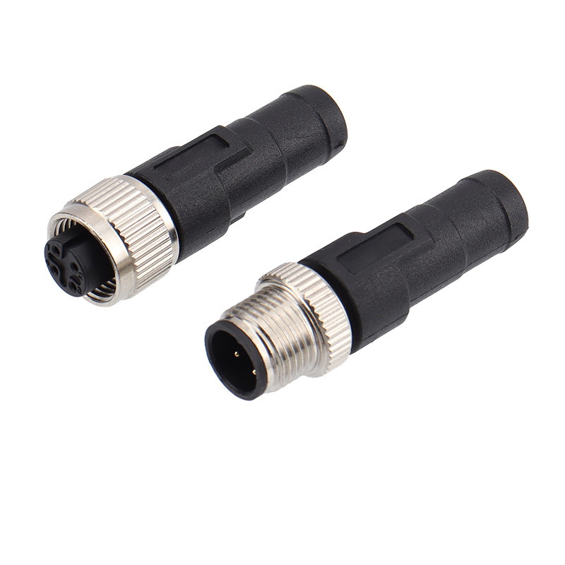 Conexión de terminal de 4 o 5 polos con codificación A M12 con conector de resistencia final