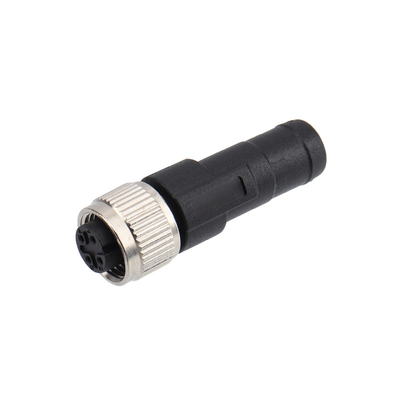 Conexión de terminal de 4 o 5 polos con codificación A M12 con conector de resistencia final