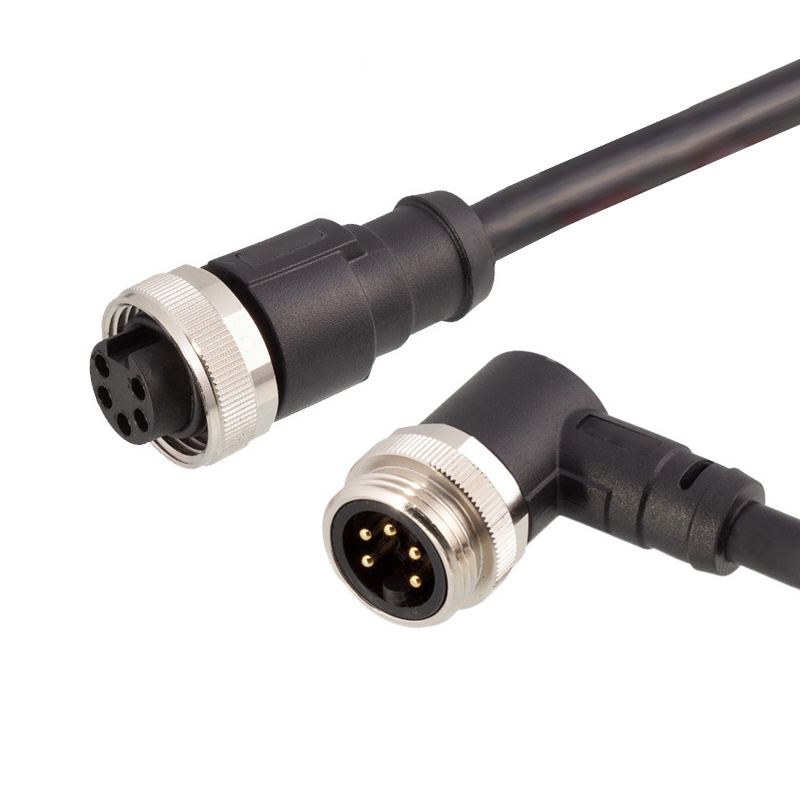 7/8 5 pole male to female straight or right angle cable