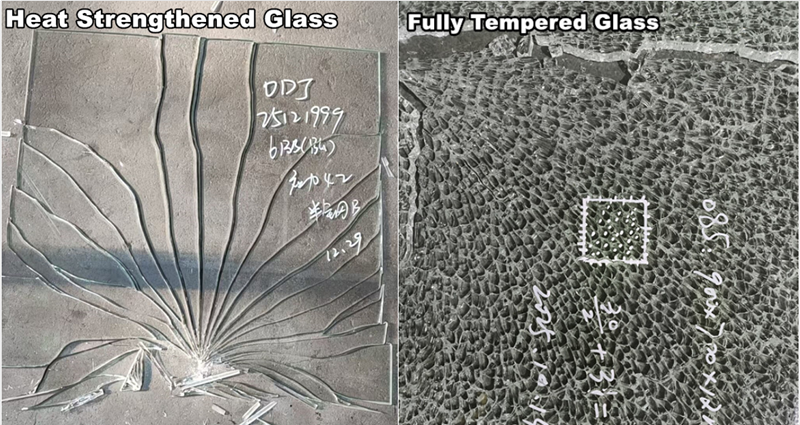 Quelles sont les différences entre le verre renforcé thermiquement, le verre entièrement trempé et le verre trempé thermiquement ?