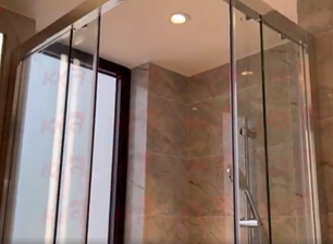 Minimalist light luxury bathroom door