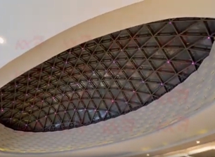 Tragaluz de vidrio irregular