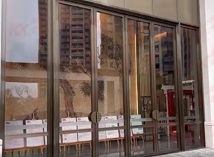 Puerta de vidrio templado de seguridad