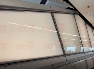 ការបោះពុម្ព Silkscreen ជញ្ជាំងផ្ទៃខាងក្រោយកញ្ចក់ពណ៌ស