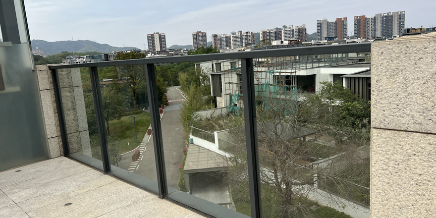 high rise building balcony fence manufactured