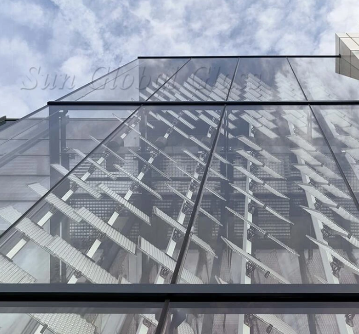 On sale architectural curved glass panels for luxury residences