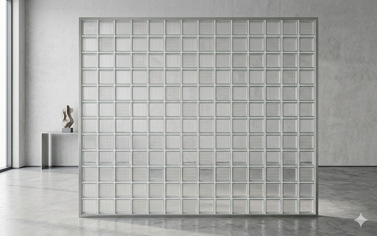 Clear glass bricks