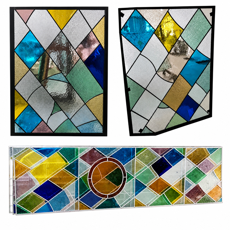 Paneles de vidrieras a medida | Vidrio arquitectónico de color personalizado