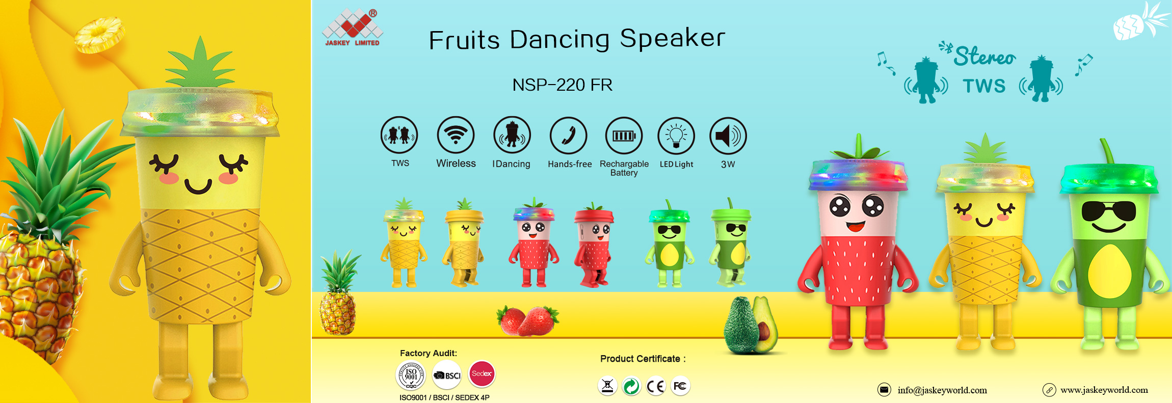ダンシングフルーツスピーカー NSP-220FR
