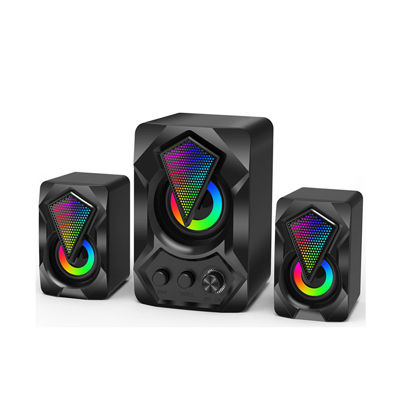 USB 2.1 Speaker with RGB Light ABS Plast