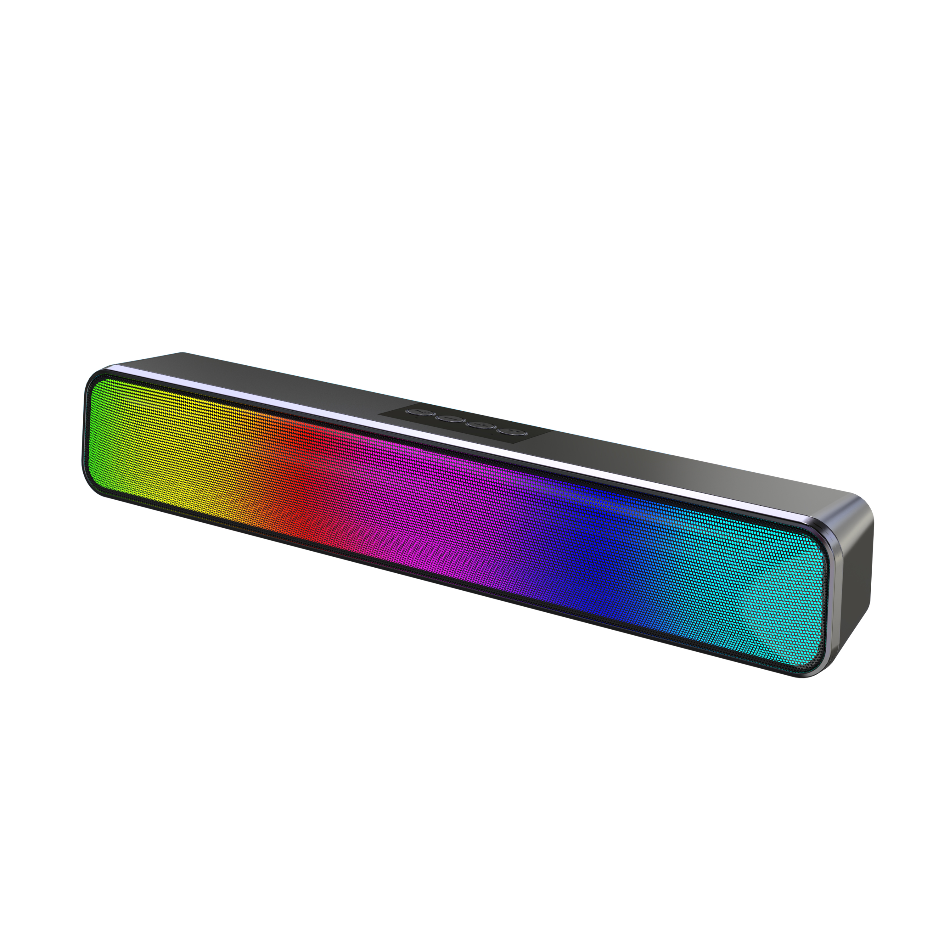 RGB Light Soundbar Speaker ABS Plastic，ABS Plastic RGB Light Soundbar Speaker