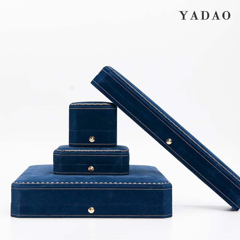 Cartier caixa modelo octângulo veludo caixa de embalagem de jóias anel brinco pingente caixa de embalagem de presente