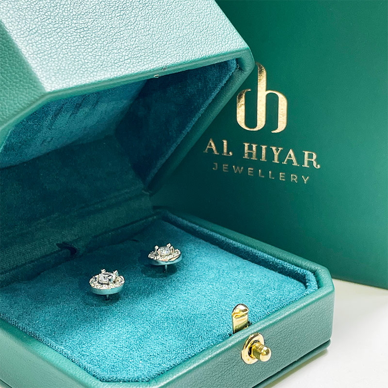 caja de embalaje de joyería personalizada caja de plástico caja de aretes de cuero pu caja de embalaje de regalo