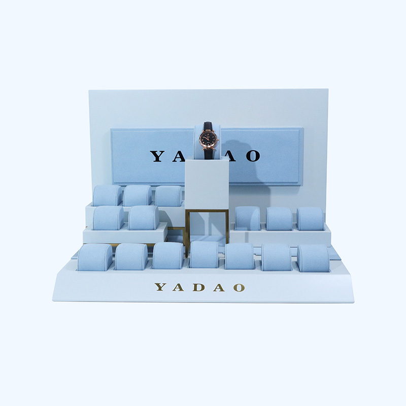 Ensemble d'affichage de montre personnalisé, accessoires d'affichage de comptoir de fenêtre, support de montre à coussin, présentoirs