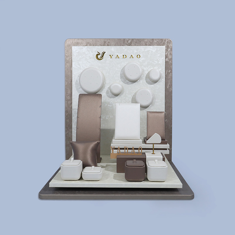 Joya de ventana magnética Juego de joyería de joyería Props de exhibición de cuero PU Puerto de cuero Parning Pending 