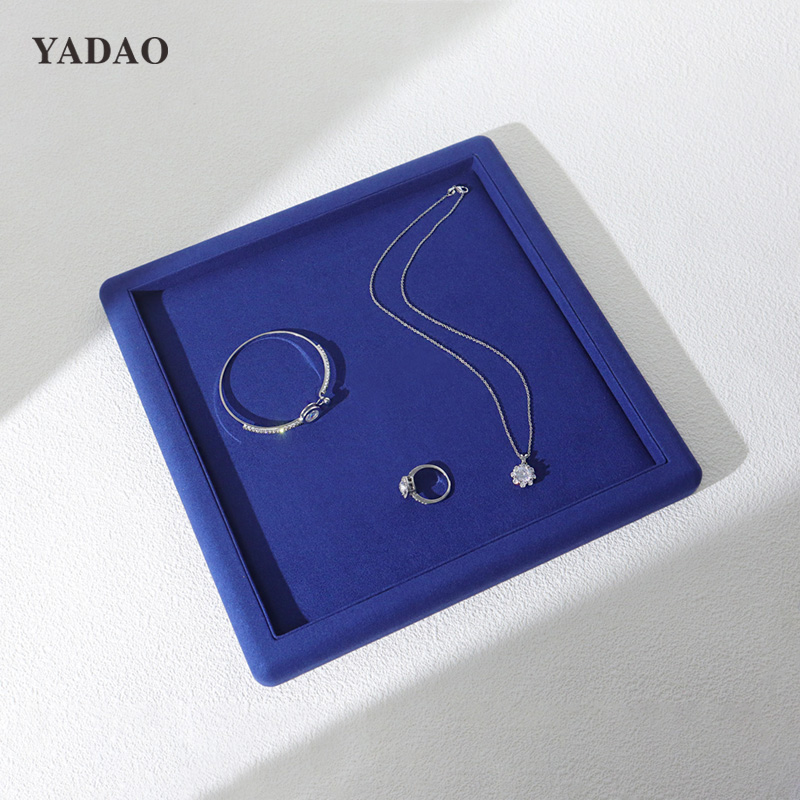 customize jewelry tray empty jewelry serving tray jewelry store counter selection tray 