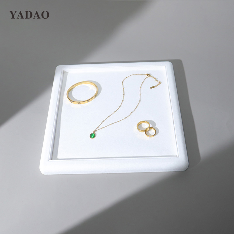 wholesale empty jewelry tray counter jewelry serving tray jewelry selection tray