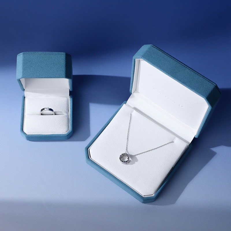  high quality jewelry box pendant packaging box microfiber jewelry box gift pack