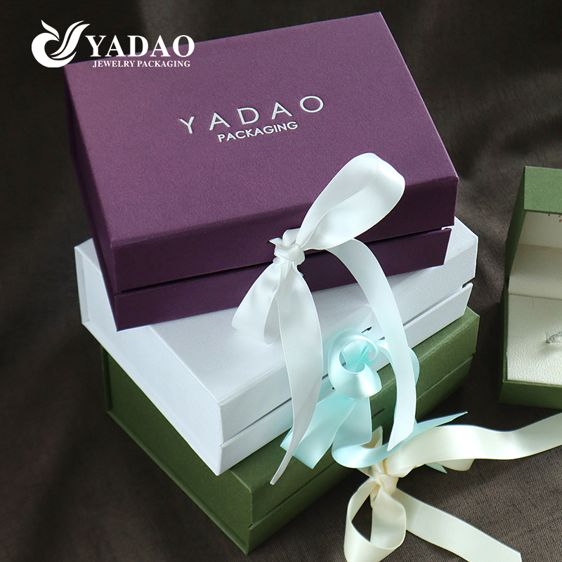 YADAO Launches New Three-Color Ribbon Ring Box Set: Elevate Luxury Jewelry Packaging with Customizable Elegance