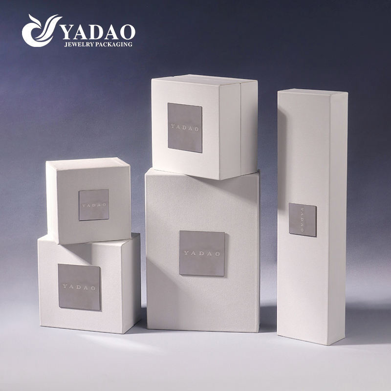 Premium Custom PU Leather Jewelry Boxes | Luxury Mirror Jewelry Packaging Set