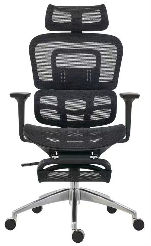 Newcity 809AR Hochwertiger ergonomischer Liegestuhl mit Fußstütze, Nylon-Vollnetz-Rückenlehne und Sitz, ergonomischer Bürostuhl, multifunktionaler ergonomischer Netzstuhl, Lieferant aus China
