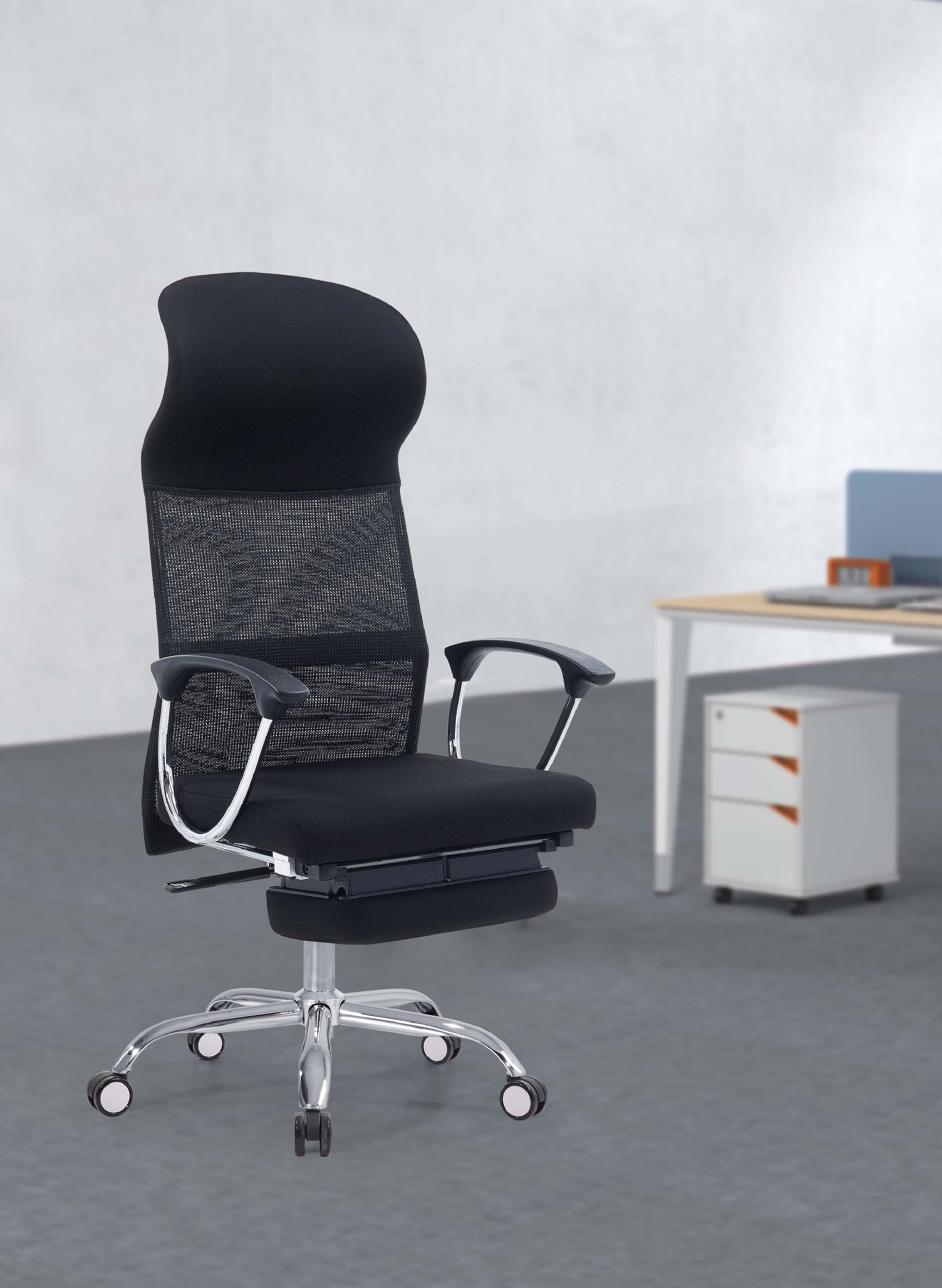 Newcity 608R 加宽头枕设计网状躺椅人体工学豪华行政转椅带脚凳高品质批发办公家用网椅供应商中国