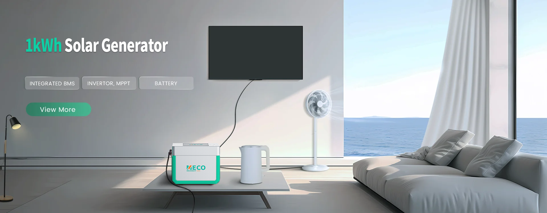 Megmeet Meco Portable Power Station Generators for Home 300W to 500W Solar Power Generator