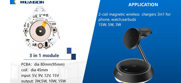 CUSTOMIZABLE PCBA INTO MULTIFUNCTON WIRELESS CHARGER