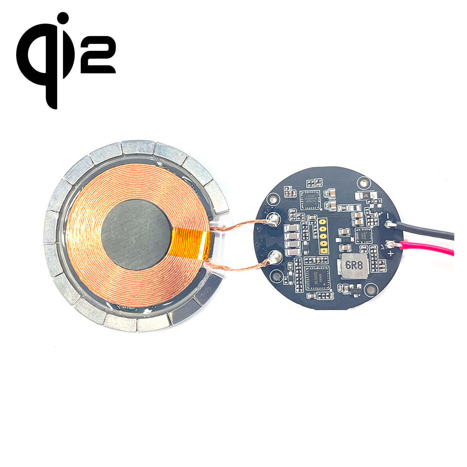qi2 MPP magnetic fast wireless charging module magnet transmitter receiver 15w fast Qi2 QI MPP two magnetic wireless charger module customization