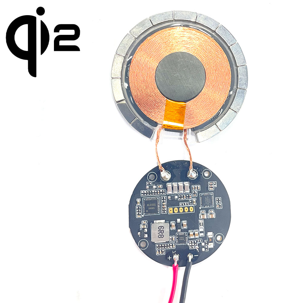 Módulo de carga inalámbrico rápido magnético qi2 MPP receptor transmisor magnético 15w rápido Qi2 QI MPP dos módulos de cargador inalámbrico magnético personalización
