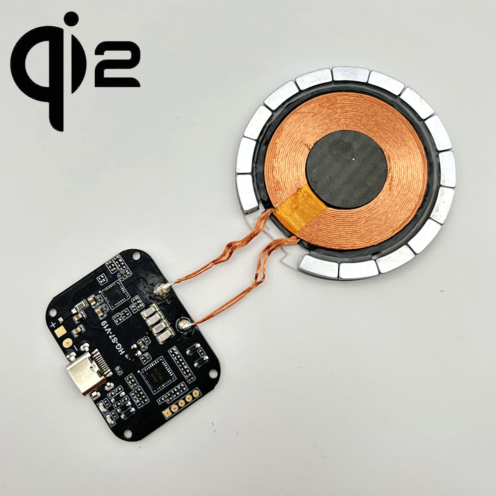 QI215W modulo ricevitore trasmettitore di ricarica wireless veloce magnetico Qi2 12V 2A 15W personalizzazione del modulo caricabatterie wireless